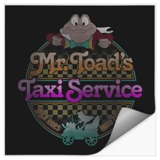 Disney The Adventures Of Ichabod And Mr Toad Taxi Stickers