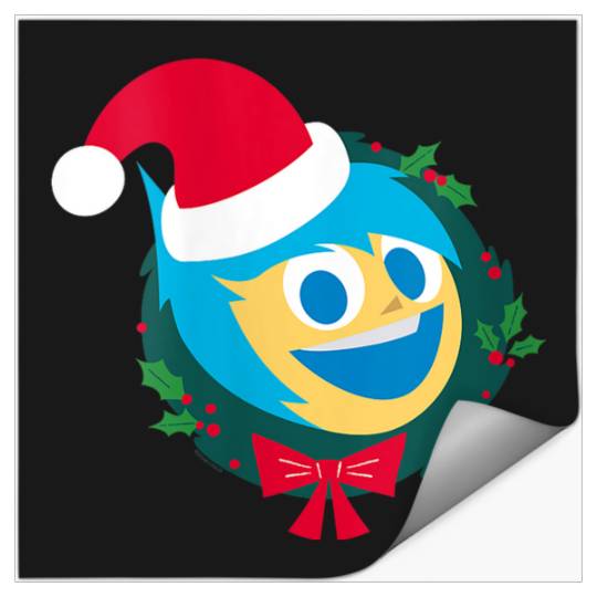 Disneyss And Pixarss Inside Out 2 Santa Joy Christmas Holiday Stickers