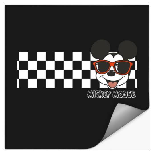 Disney Mickey And Friends Mickey Mouse Checkerboard Stripe Stickers