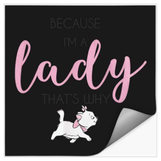 Disney The Aristocats Marie Because Im A Lady Stickers