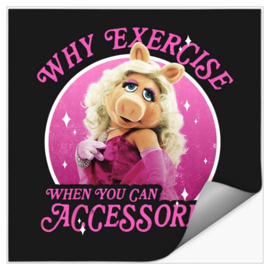 Disney The Muppets Miss Piggy Why Exercise Accessorize Stickers