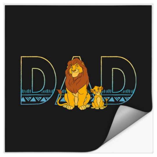 Disney The Lion King Simba and Mufasa Dad Stickers