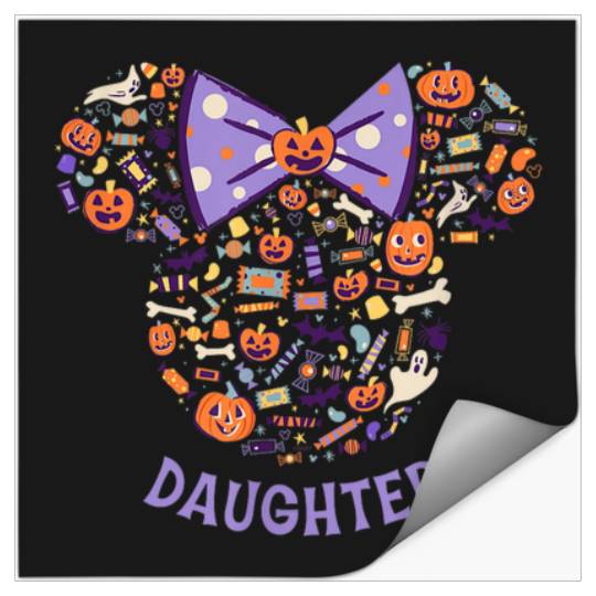 Disney Minnie Mouse Icon Halloween Daughter Stickers