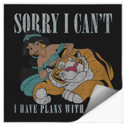 Disneyss Aladdin Jasmine And Rajah Sassy Quote Stickers