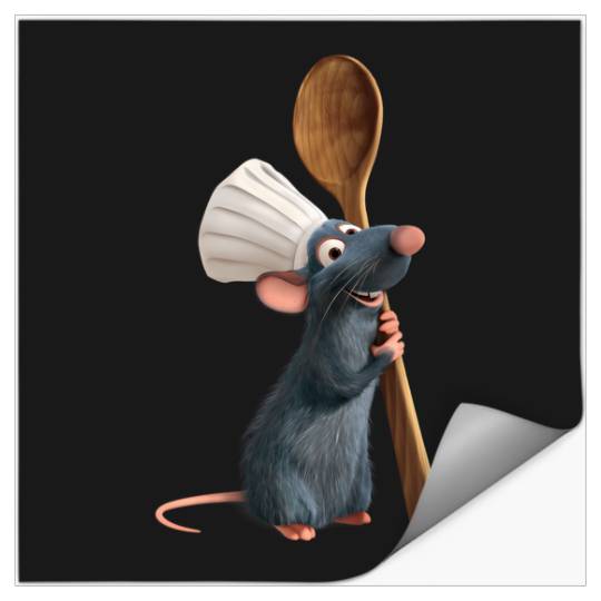 Disney Pixar Ratatouille Chef Remy With Spoon Stickers