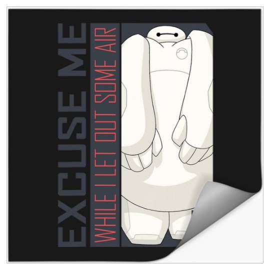 Disney Big Hero 6 TV Series Baymax Excuse Me Graphic Stickers