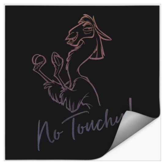 Disneyss Emperor New Groove Llama No Touchy Graphic Stickers