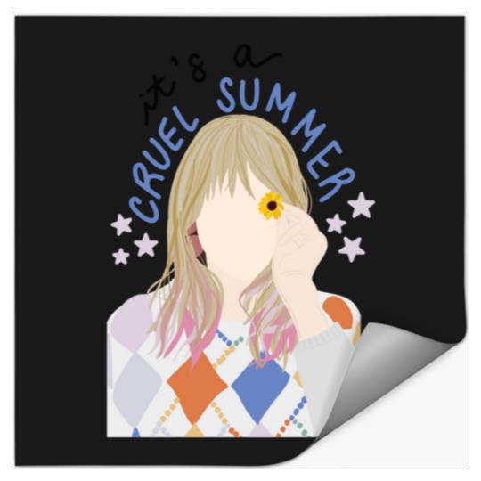 Discover Cruel Summer Taylor Illustration Stickers