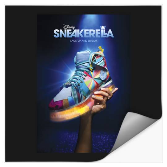 Disney Sneakerella Lace Up And Dream Sneaker Poster Stickers