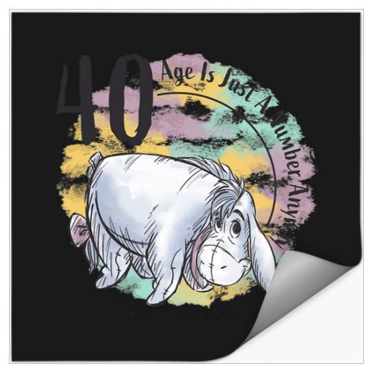 Disney Winnie The Pooh 40th Birthday Eeyore Quote Stickers