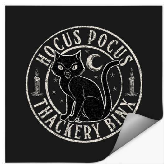 Disney Hocus Pocus Thackery Binx Big Cat Celestial Circle Stickers