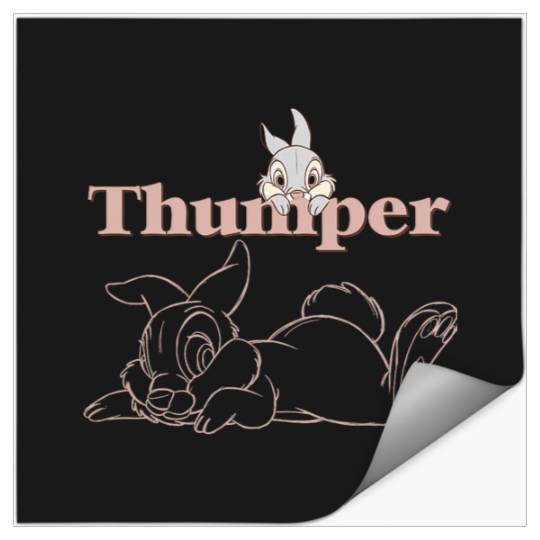 Disney Bambi Thumper Peach Outline Stickers