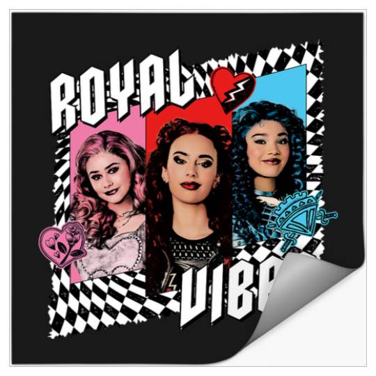 Disney Descendants 4 The Rise of Red Trio Royal Vibes Stickers