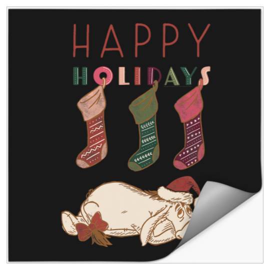 Disney Winnie the Pooh Eeyore Happy Holidays Stickers