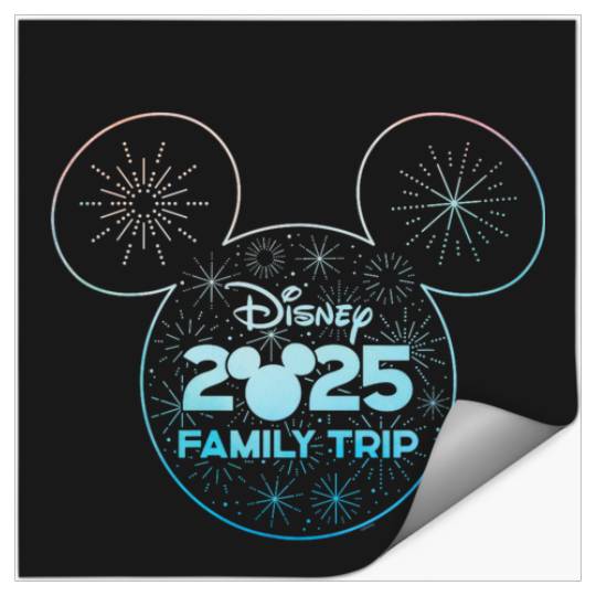 Disney Mickey Mouse Icon Fireworks Vacation Family Trip 2025 Stickers