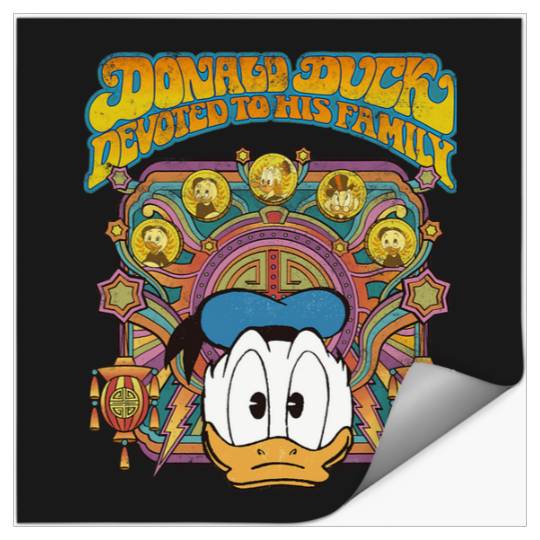 Disney DuckTales Donald Duck Devoted to His Family Retro Stickers