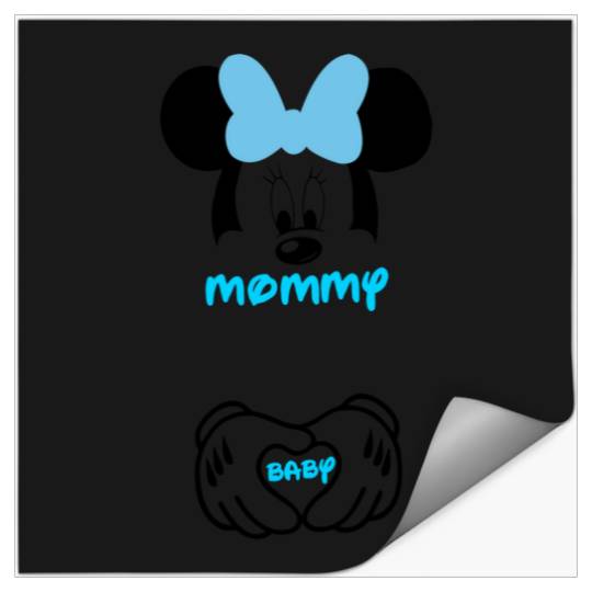 Minnie Mouse Mommy and Baby Maternity  -Disney Pregnancy - Pregnancy  - Bump  - - Disney  - Disneyland - Disney World 4 Stickers