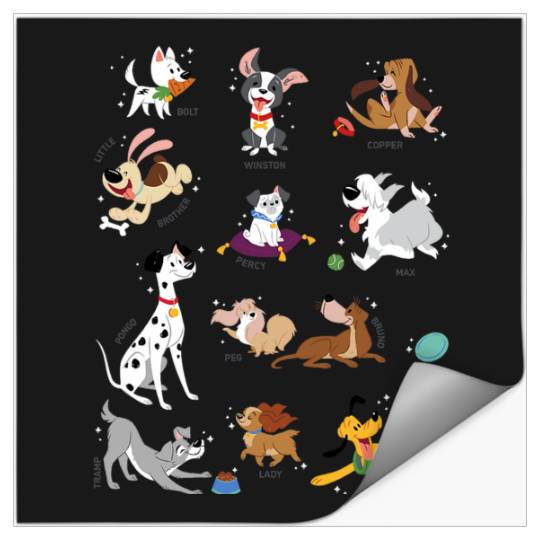 Disney Pets Movie Dogs Group Jumble Stickers