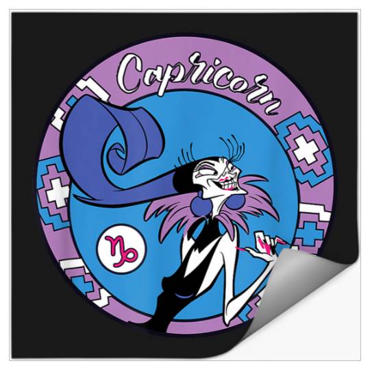 Disneyss Villains Yzma Capricorn Zodiac Stickers