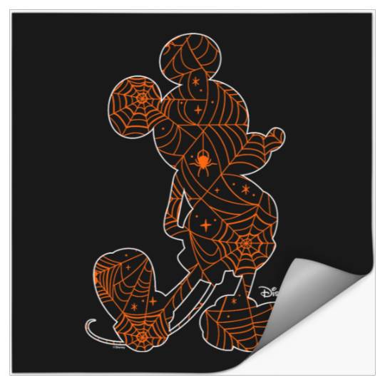 Disney  Mickey Silhouette Spider Web Stickers