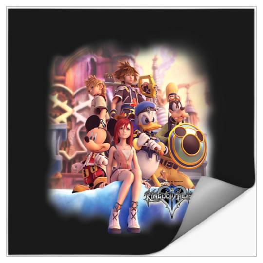 Disney Kingdom Hearts Sora Kairi & Riku Group Hero Shot Stickers