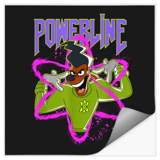 Disney A Goofy Movie Powerline Neon Big Chest Portrait Stickers