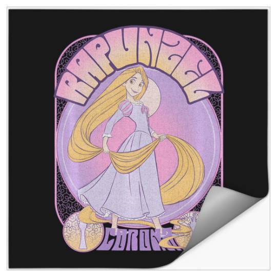 Disney Tangled Rapunzel Seventies Retro Poster Stickers