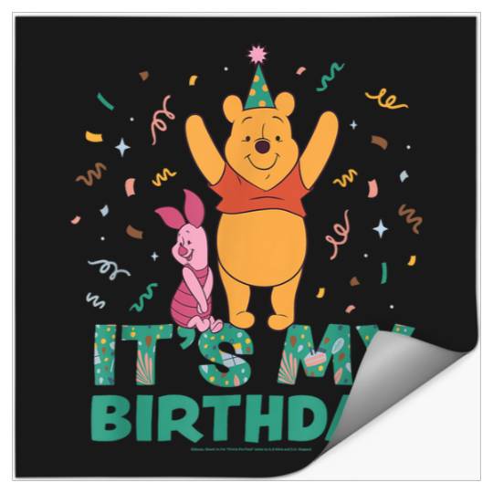 Disneyss Winnie The Pooh Piglet Its My Birthday Party Stickers