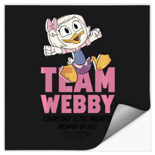 Disney Ducktales Team Webby Knowledge Is The Greatest Weapon Stickers