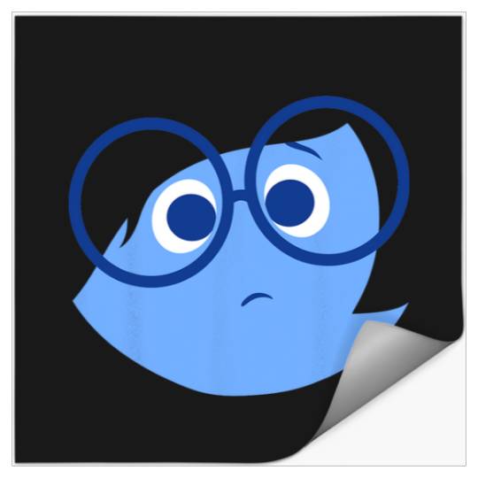 Disney Pixar Inside Out Sad Face Halloween Stickers