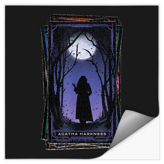 Marvels Agatha All Along Disneyss Agatha Harkness Tarot Card Stickers