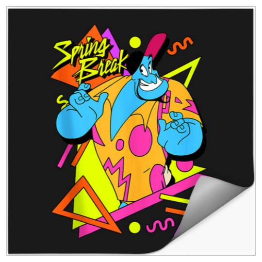 Disney Aladdin Genie Spring Break 90s Style Port Stickers
