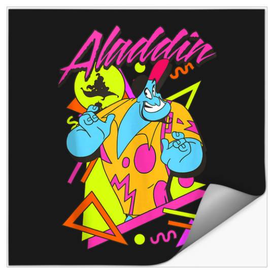Disney Aladdin Genie 90s Style Retro Vintage Por Stickers