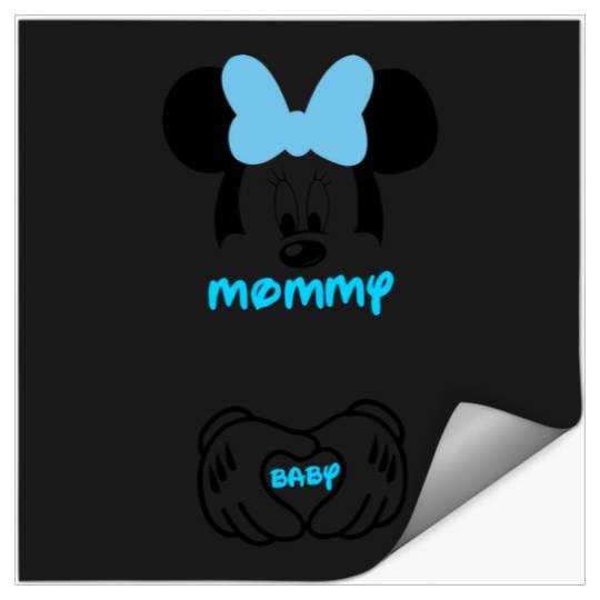 Minnie Mouse Mommy and Baby Maternity  -Disney Pregnancy - Pregnancy  - Bump  - - Disney  - Disneyland - Disney World 4 Stickers