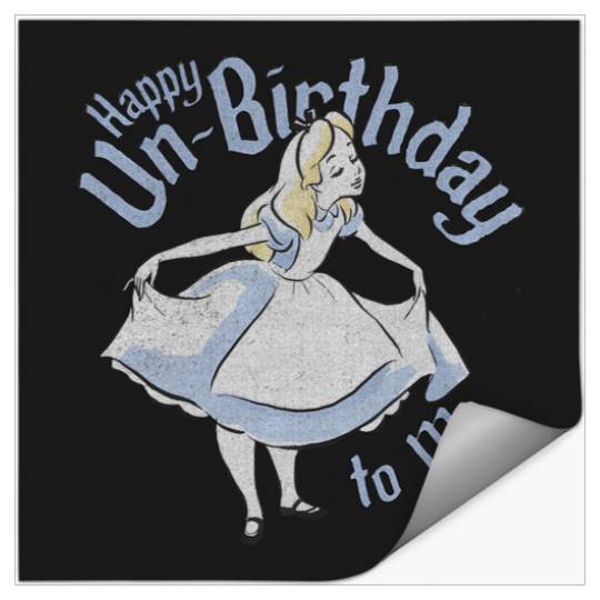 Disney Alice In Wonderland Alice Happy Un-Birthday To Me Stickers