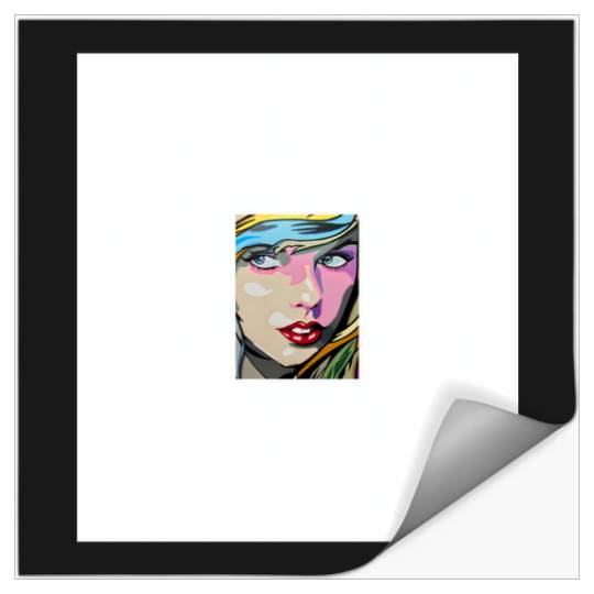 Discover Taylor Pop Art Print Stickers