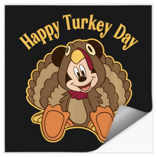 Disney Mickey And Friends Thanksgiving Mickey Turkey Stickers