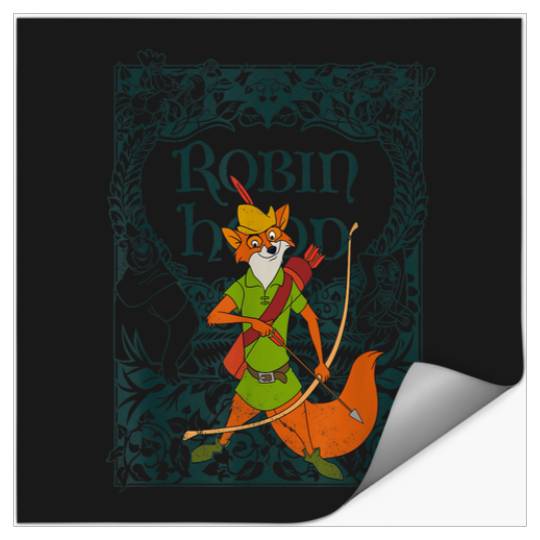 Disney Robin Hood Retro Vintage Distressed Stickers