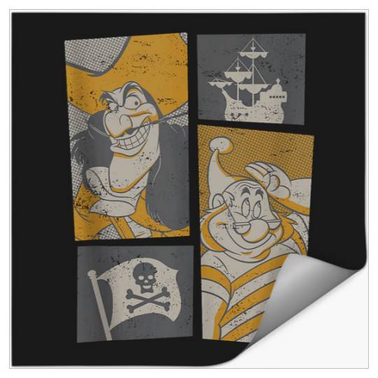 Disneyss Peter Pan Captain Hook And Smee Stickers