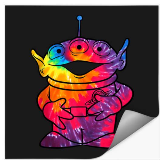 Disney Pixar Toy Story TieDye Alien Portrait Tan Stickers