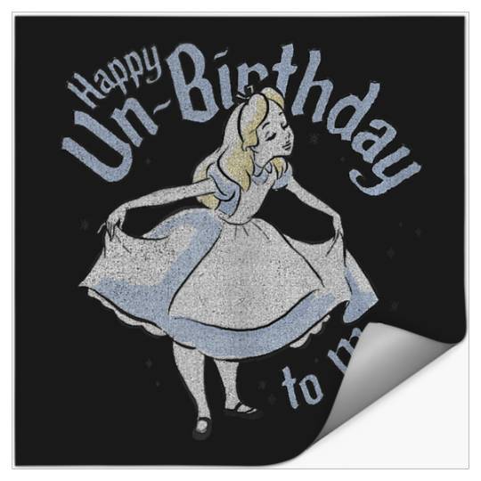 Disneyss Alice In Wonderland Alice Happy Unbirthday To Me Stickers