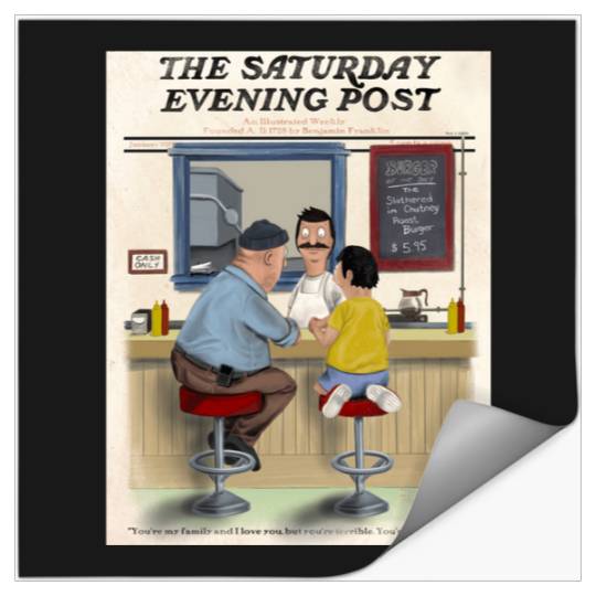 Regular day at Bobs Burgers Stickers