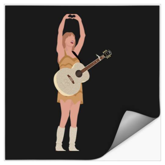 Eras Tour Fearless (Gold Fringe) Active T-Shirt Stickers