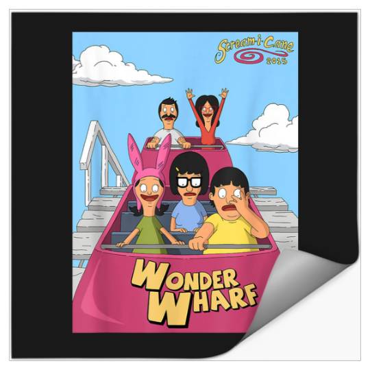 The Bobs Burgers Movie Wonder Wharf Roller Coaster Stickers