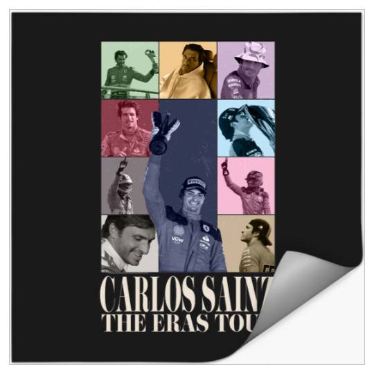 Carlos Sainz Eras Tour 2023 V2 season white letters Stickers