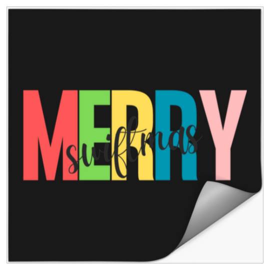 Discover Merry Swiftmas Taylor Christmas Stickers