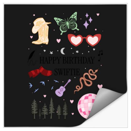 Discover happy birthday s version swfit the eras tour Stickers