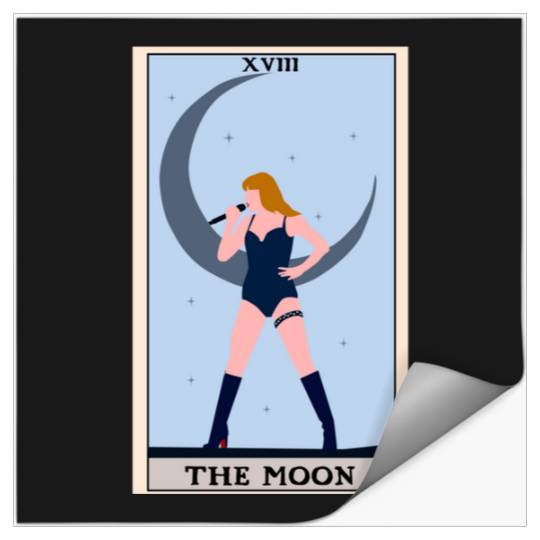 Discover tarot the moon Taylor Stickers