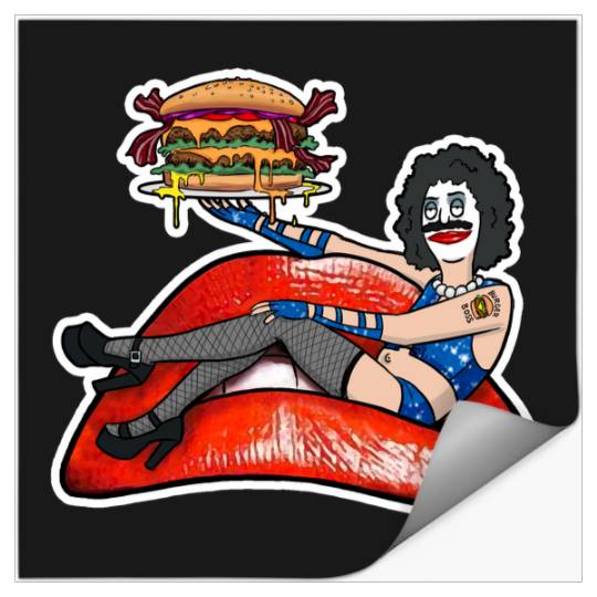 Dr. Frankenburger Bobs Burgers Rocky Horror Parody TShirt Stickers