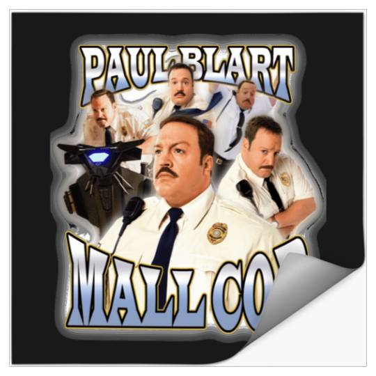 90S Vintage Paul Blart Mall Cop  : Bobs Burgers Family Shirt, Bobs Burgers Vintage Stickers